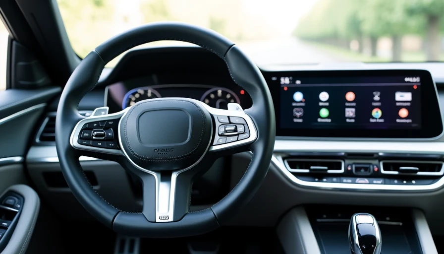 vehicle dashboard displaying software subscription features