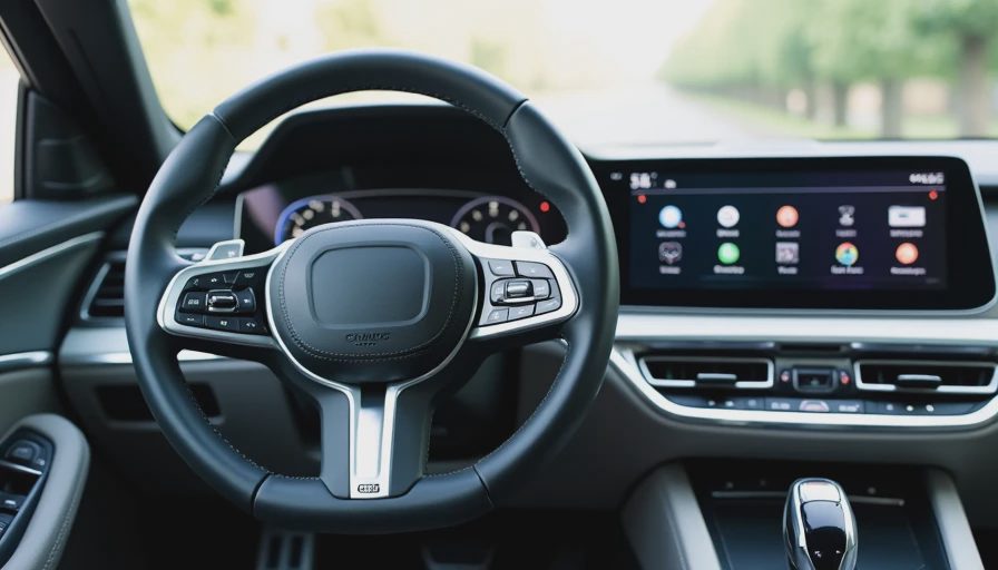 vehicle dashboard displaying software subscription features