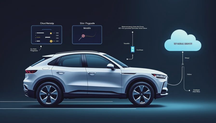 vehicle receiving over-the-air software update from cloud