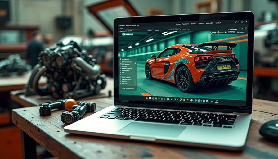 Illustration for vehicle tuning software